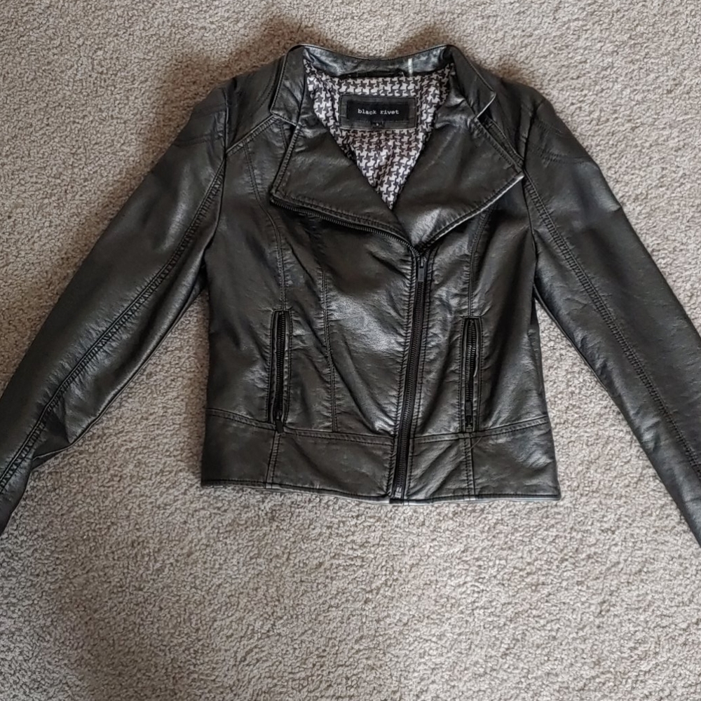 Faux leather jacket